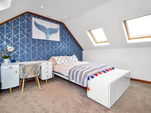 Another of the top-floor bedrooms