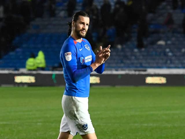 Christian Burgess has spoken of his 'pleasure' at representing Pompey for five seasons. Picture: Graham Hunt/ProSportsImages/PinP