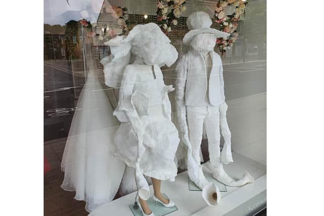 Sculptures by Olana Light at Ocassions of West Street, Fareham.