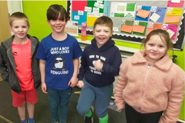 Rowner Junior School pupils.