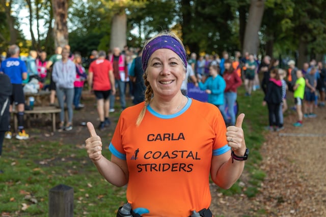 Carla Carter was taking part in her 50th Parkrun. Picture: Mike Cooter