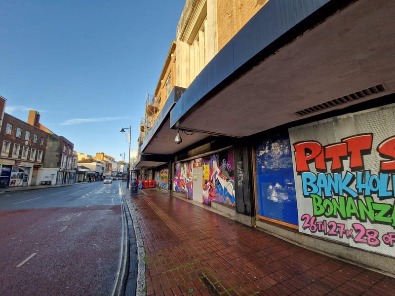 Work is underway at the former site of Debenhams in Palmerston Road, Southsea.