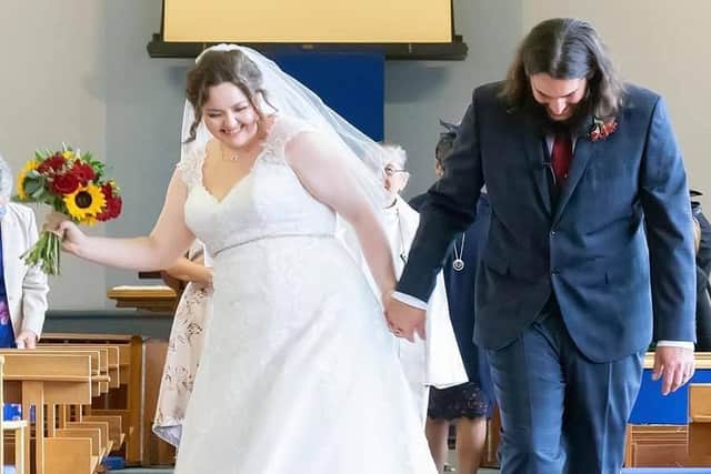 Ruth Peck said her wedding in October was 'the happiest day' of her life despite it being very different to her original plan. Picture: Ruth Peck