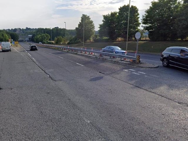 The turning for Boundary Oak school / gap in the A32 just north of Fareham that's used as a U-turn by drivers heading out of Fareham to get on to the M27 eastbound. Pic Google