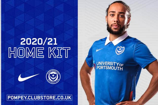 The new Pompey home kit. Picture: Portsmouth FC