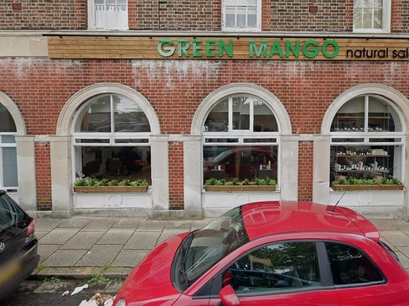 Green Mango Natural Salon, Portsmouth, has a Google rating of 4.8 with 162 reviews.
