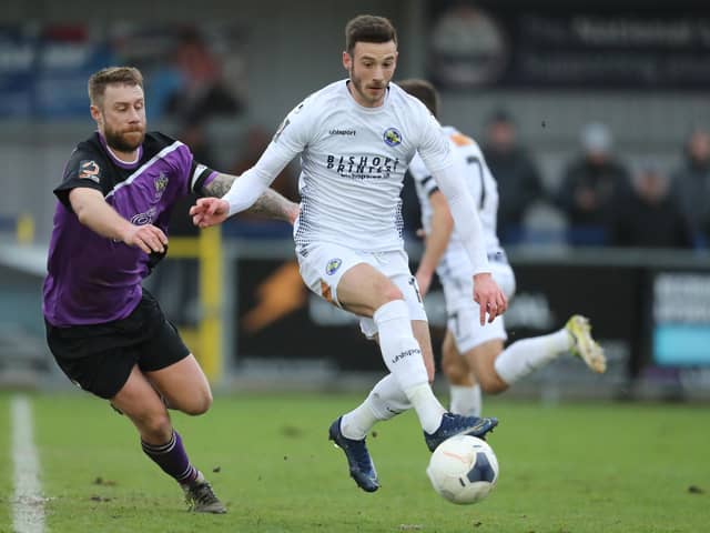 Brad Tarbuck has signed for Gosport after being released by Hawks last week. Photo by Dave Haines
