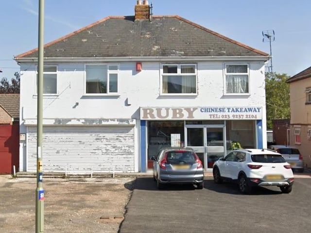 Ruby Chinese Take Away at 121 West Street, Portchester, Fareham was rated five on January 18.