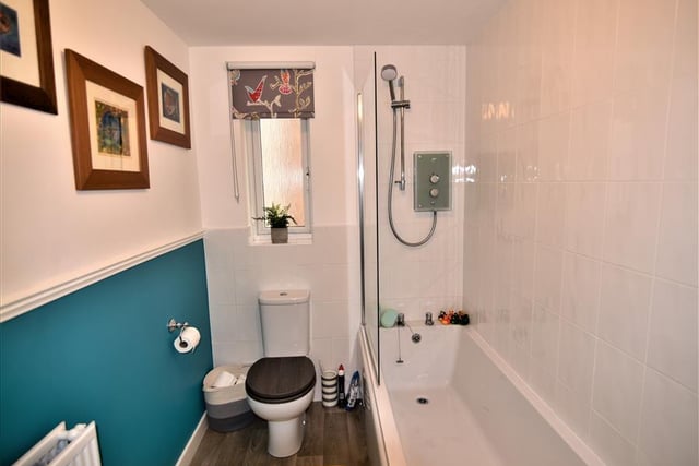 The family bathroom completes the first floor of the home.