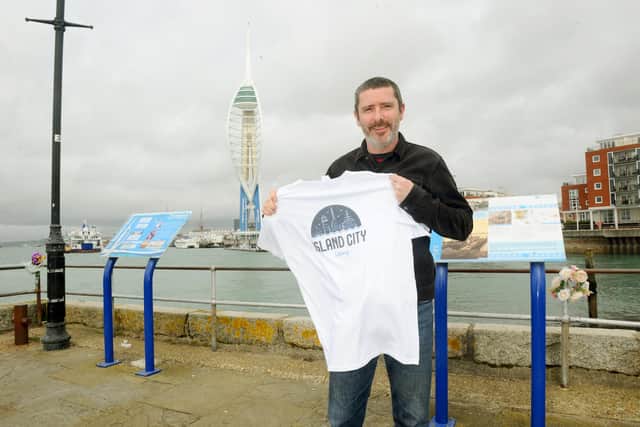 Peter Hopkinson, owner of About My Area has launched an app called Island City Living.Picture: Sarah Standing (250321-5444)