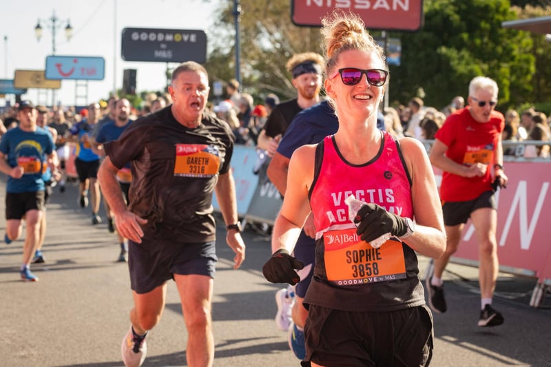 Runners taking part in the race.