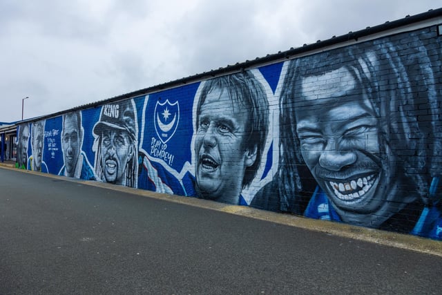 Six Portsmouth players were picked by the fans for the mural. The players were Alan Knight, Robert Prosinecki, Guy Whitingham, Nwankwo Kanu, Paul Merson and Linvoy Primus.