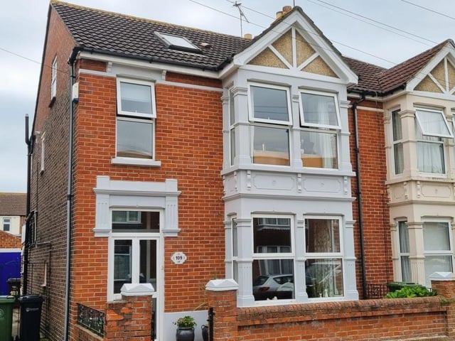 The property comes with four bedrooms, one bathroom and three reception rooms and it is on the market for £395,000.