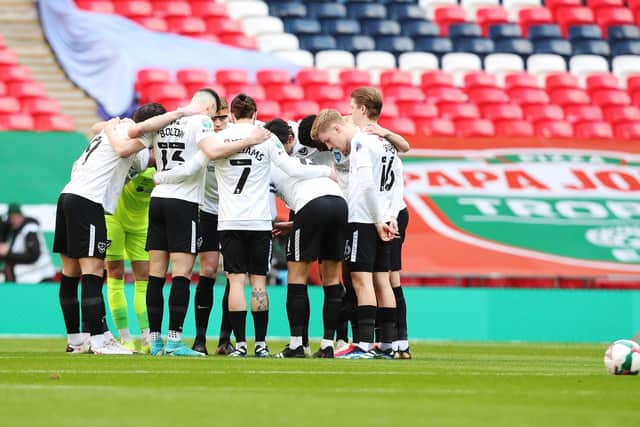 Pompey's players on Saturday