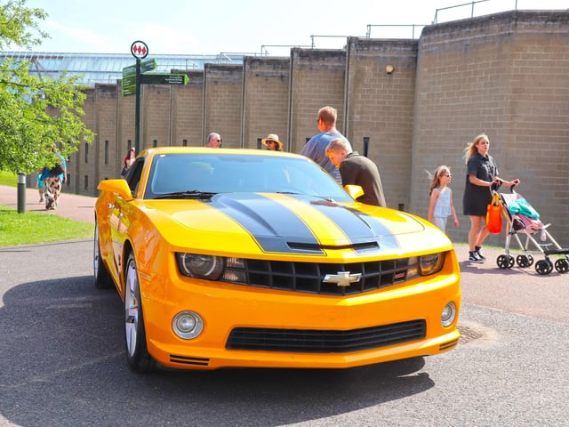 Bumblebee Car in the Transformers display at Custom adn American Show