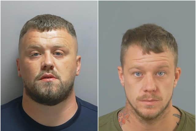 From left: Aston Hannis, Charlie Statham. Both men have been jailed after being found guilty of the murder of Gurinderjit Rai in Corhampton in 2019. Picture: Hampshire Constabulary. 