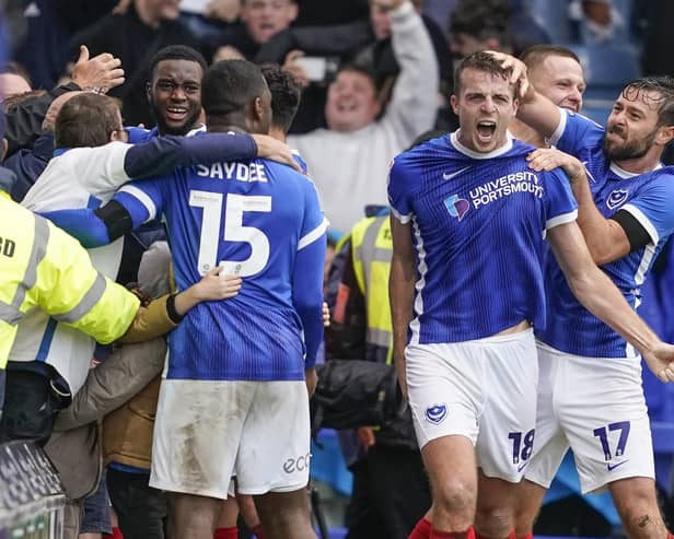 Pompey have been predicted to win the title with a record-equalling 103 points total