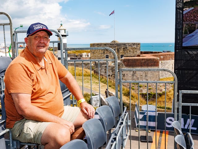 Sail Grand Prix. Pictured: Carl Birks from Gosport
