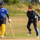 Hambledon's Justin Behrens, right, took three wickets in his side's SPL Division 1 victory over Portsmouth. Picture: Keith Woodland