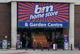 Exterior of a UK B&M Home Store and Garden Centre.