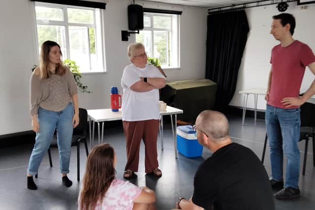 The cast of Deluge by Bench Theatre in rehearsal. The play is at The Spring Arts Centre, Havant from September 14-17, 2022
