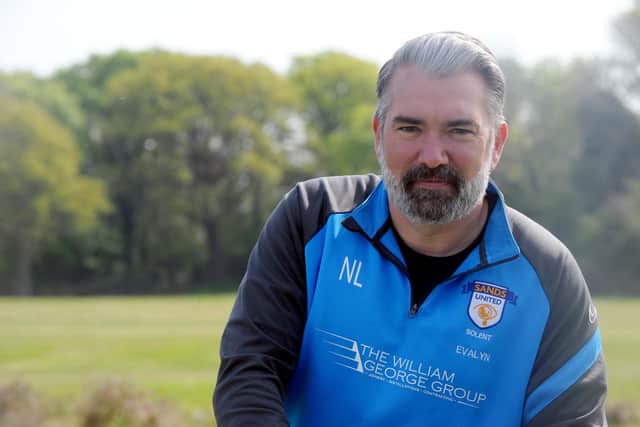 Nick Lang (41) from Waterlooville and Peter Moseley (34) from Fareham, set up Sands United FC Solent in March 2019, to support dads and family members, who have sadly experienced the loss of a baby either through miscarriage, stillbirth or neo-natal death.

Pictured is: Nick Lang.

Picture: Sarah Standing (210422-4765)