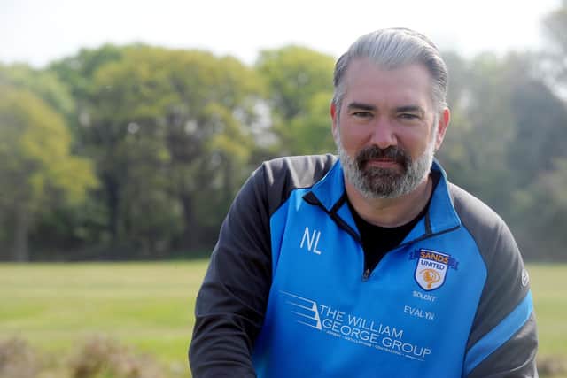 Nick Lang (41) from Waterlooville and Peter Moseley (34) from Fareham, set up Sands United FC Solent in March 2019, to support dads and family members, who have sadly experienced the loss of a baby either through miscarriage, stillbirth or neo-natal death.
Pictured is: Nick Lang.
Picture: Sarah Standing (210422-4765)