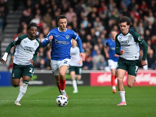 Jordan Williams had started Pompey’s last three matches before he was left out against Coventry.