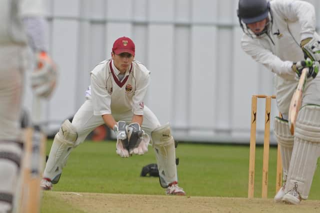 Fareham & Crofton's Will Raymond, pictured keeping wicket, top scored for the 3rds in their Hampshire District League defeat to their own club's 4th XI. Picture Ian Hargreaves