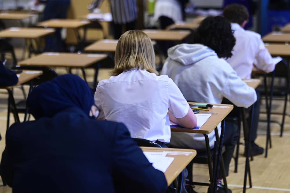 Students will learn their GCSE results on Thursday. Image: John Devlin