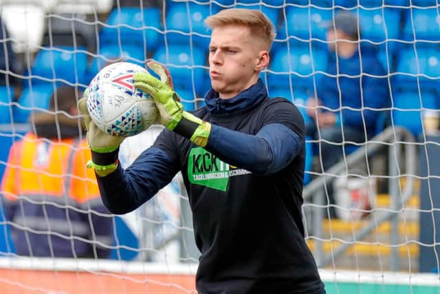 Alex Bass warms up. Picture: Simon Davies
