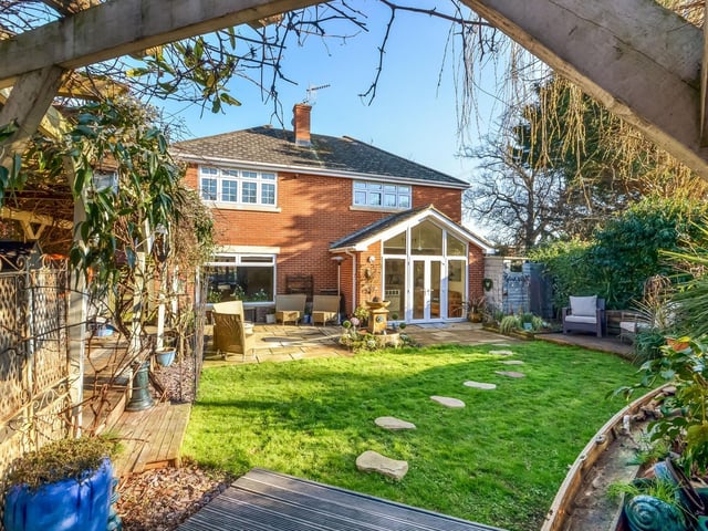 Wisteria House, a four bedroom detached home, is on sale for £775,000. It is listed by Fine and Country.