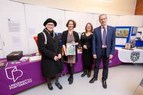 Chair of SHR Jewish Community Anna Potten, reader in literature at UOP Christine Bernerich , Felicity Wood of the D-Day Story and Peter Kammerling near the exhibition at D-Day Story
Picture: Habibur Rahman