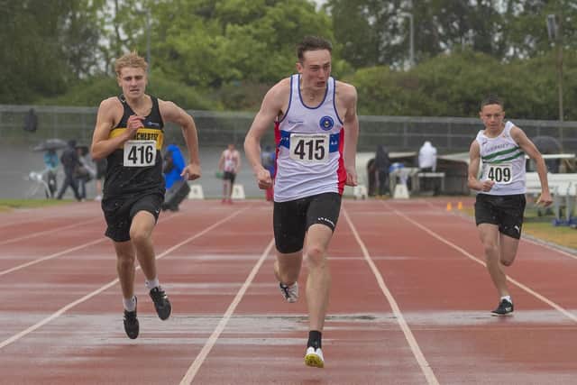 Zac Williams, second right, won four medals over the weekend. Picture by Paul Smith