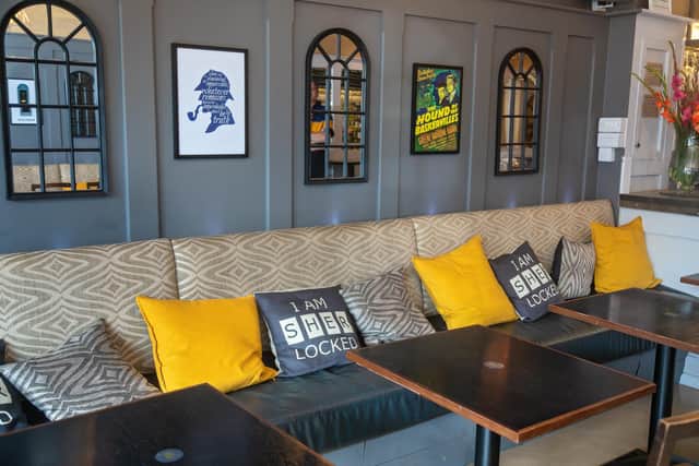 The spacious and stylish interior at Sherlock's Bar. Picture: Mike Cooter (300721)