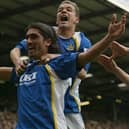 Pedro Mendes scored twice in Pompey's vital 2-1 victory over Manchester City in 2006.   Picture: Steve Wake