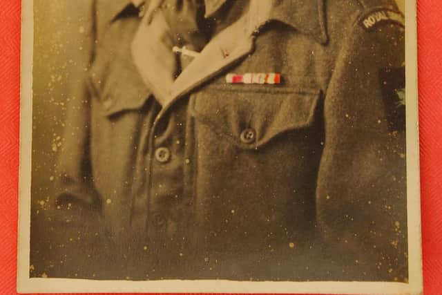 Arthur Bailey as a young soldier. Picture: Malcolm Wells (141687-4111)