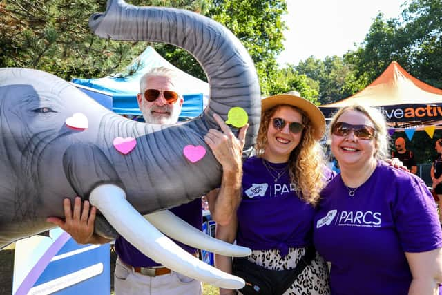 From left - Gez Driffield, Ester Wheeler and Lisa Platts, all from Parcs (Portsmouth Abuse and Rape Counselling Service). Picture: Chris Moorhouse