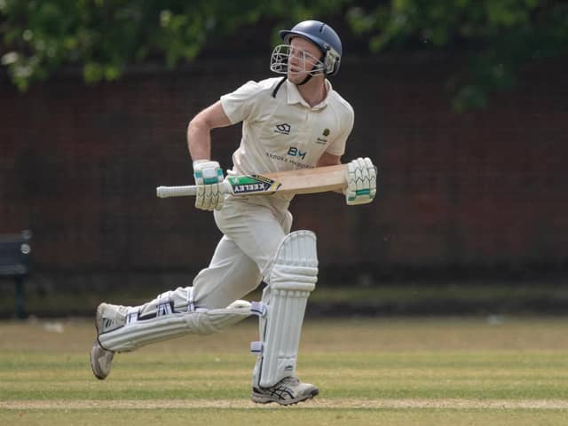 Stand-in Burridge skipper Joe Collings-Wells hit 34 in his side's loss to Bashley. Picture: Vernon Nash