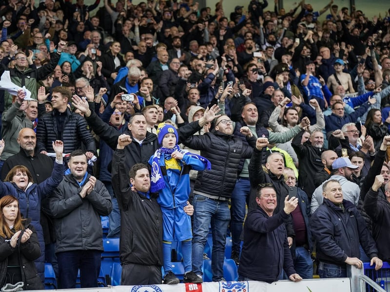 4,019 Pompey fans enjoyed the Blues' 1-0 win at Peterborough