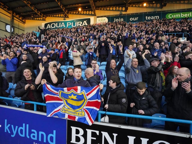 It's a 14-hour round trip between Portsmouth and Carlisle - but these fans don't care!