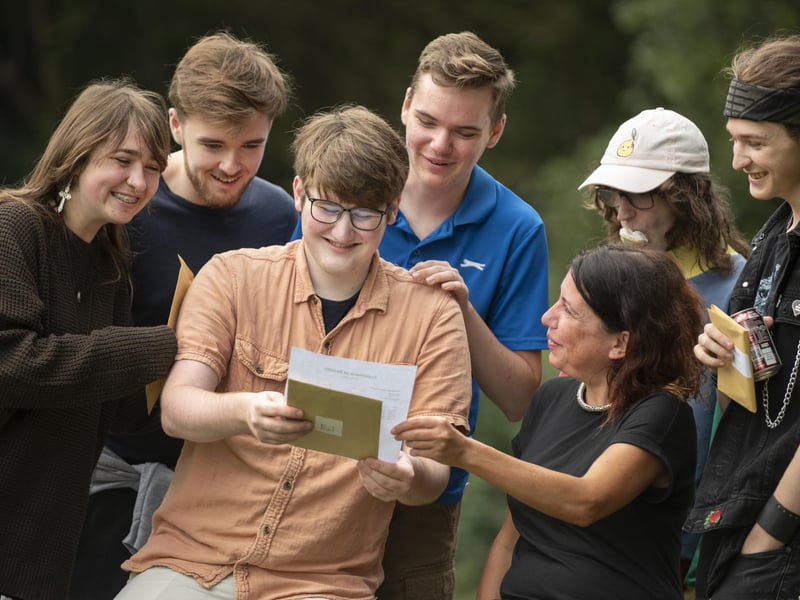 Pictured: Head of Sixthform and Head teacher Stacey Osborne and Patrick Smith
Picture: Peter Langdown