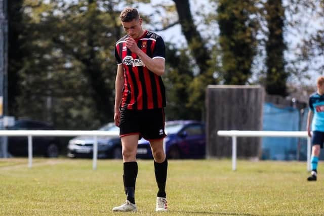 Kelvin Robinson scored his 19th Fleetlands goal of the season in his first game back at Liphook. Picture: Tom Phillips