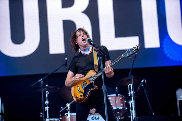 Razorlight frontman Johnny Borrell playing with the band on the Common Stage at Victorious Festival  in 2019 Picture: Vernon Nash (250819-066)