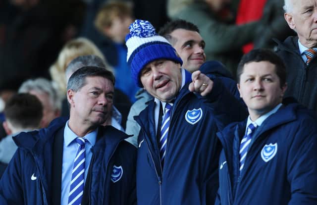 Mark Catlin is adamant Michael Eisner and Andy Redman remain at Pompey for the long-term. Picture: Joe Pepler