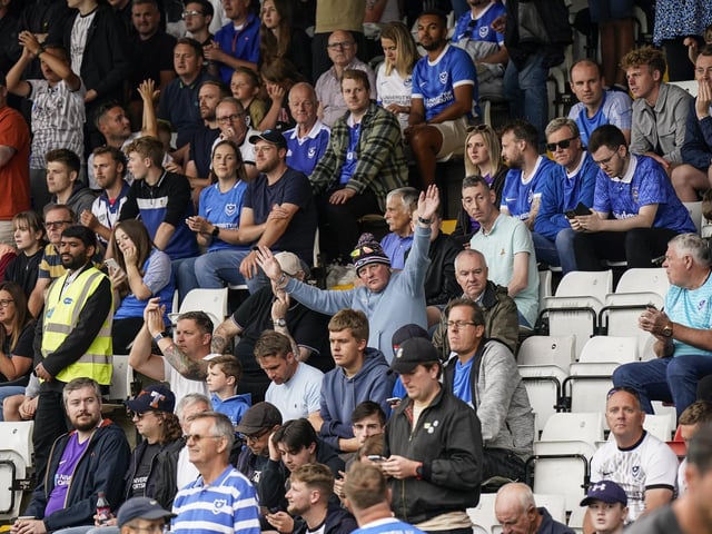 1,384 Pompey fans made the trip to Stevenage's Lamex Stadium.