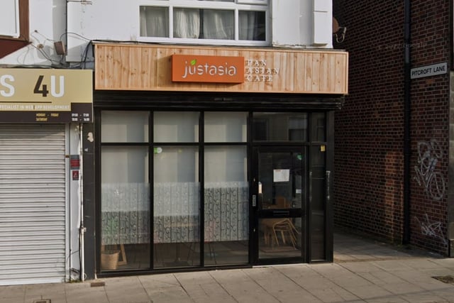 Justasia, North End, has a Google rating of 4.7 with 55 reviews.
