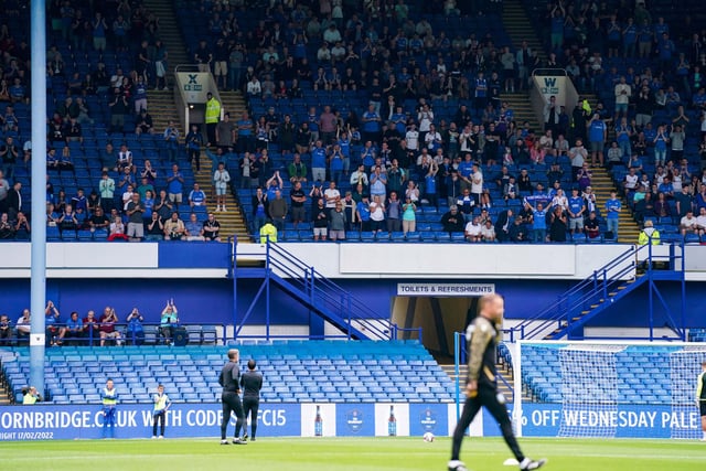 Danny Cowley applauds the travelling faithful ahead of kick-off.