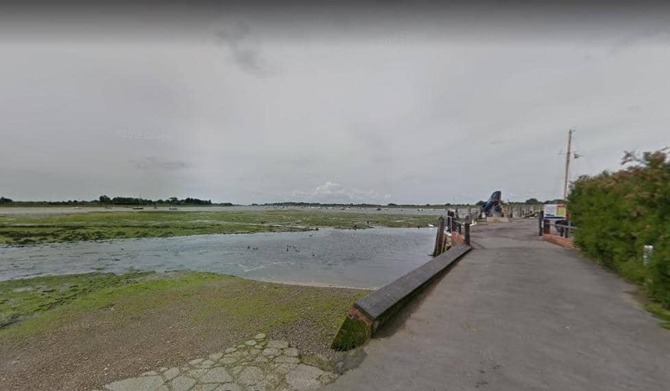 The man got into difficulty in Bosham, Chichester Harbour, last night (July 4). Picture: Google Street View.