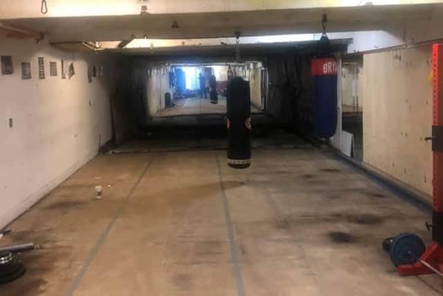 'A proper gym' - a picture taken of the Moneyfields ABC gym after most of their equipment had been cleared out.